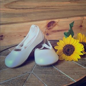 Toddler White Slip-On Shoes